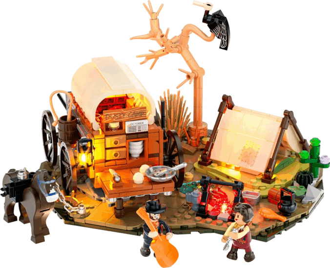 Lumibricks F9076 Cowboy-Tábor 542 Darabos Építőjáték