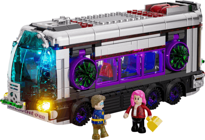 Lumibricks F9060 Cyberpunk Neoncity Jövőbusz 605 Darabos Építőjáték