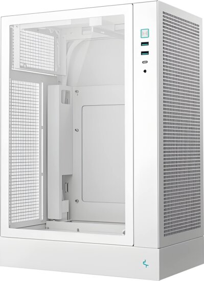 DeepCool CH170 PLUS WH Midi Torony Számítógépház - Fehér
