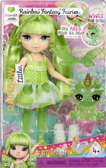 MGA Entertainment Rainbow High Littles Fantasy Fairies - Emerald babák