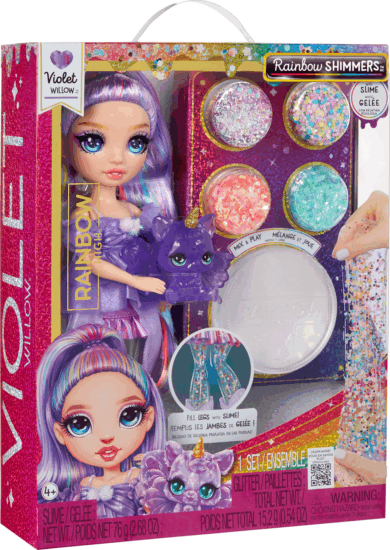 MGA Entertainment Rainbow High Shimmers with Slime - Violet baba