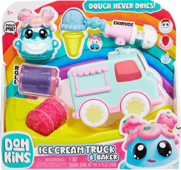 MGA Entertainment DohKins Fagylaltoskocsi gyurma játékszett