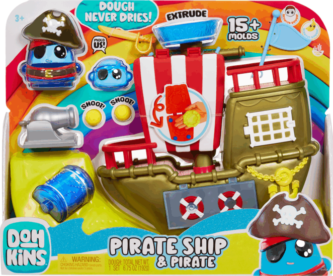 MGA Entertainment DohKins kalózhajó gyurma játékkészlet