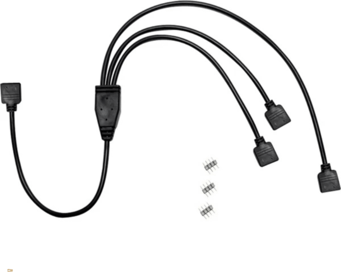 Inter-Tech 88885466 Ventilátor RGB Y kábel 48cm - Fekete Inter-Tech 88885466 Ventilátor RGB Y kábel 48cm - Fekete