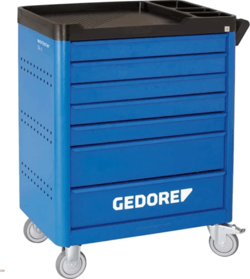Gedore 2977311 Műhelykocsi 7 fiókkal (78,5 x 104,5 x 51 cm)