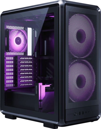 Cooler Master MasterFrame 500 Mesh ARGB Midi Torony Számítógépház - Fekete