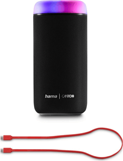 Hama Canton Glow Hordozható Bluetooth hangszóró 30W - Fekete Hama Canton Glow Hordozható Bluetooth hangszóró 30W - Fekete