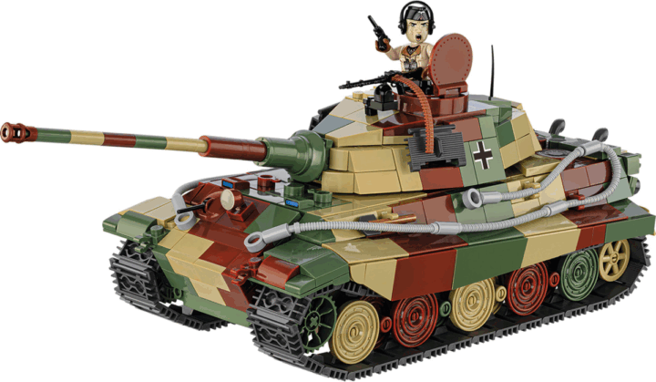 COBI Panzer VI Ausf. B Königstiger Tank 802 darabos építőjáték