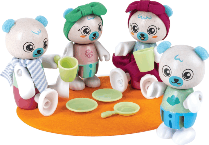 Hape 10 darabos Jegesmedve család figura játékszett