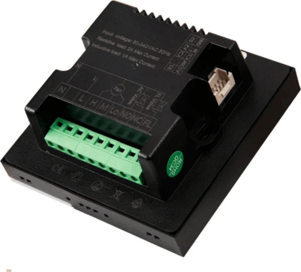 Shelly LinkedGo Okos HVAC Süllyesztett Fali Termosztát - Fekete