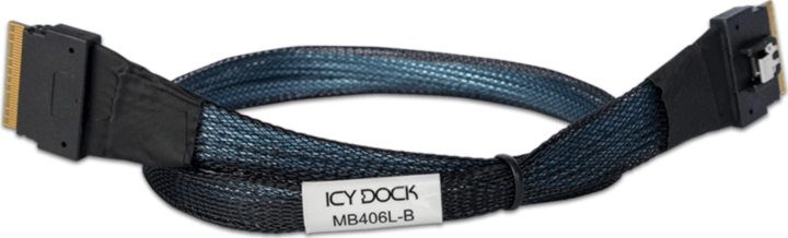 Icy Dock MB406L-B PCIe Kábel 0.5m (SlimSAS x8 SFF-8654 > SlimSAS x8 SFF-8654) Icy Dock MB406L-B PCIe Kábel 0.5m (SlimSAS x8 SFF-8654 > SlimSAS x8 SFF-8654)