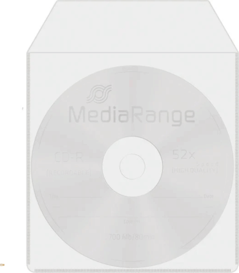 MediaRange BOX64 Műanyag CD tartó védőtok (50db/csomag) - Átlátszó MediaRange BOX64 Műanyag CD tartó védőtok (50db/csomag) - Átlátszó