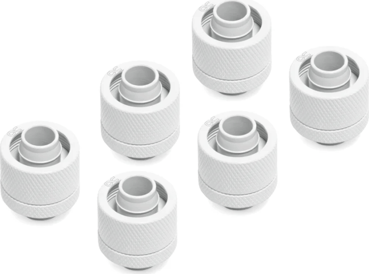 Alphacool 17625 Eiszapfen 16/10mm Csavaros Csatlakozó G1/4" - Fehér (6db)