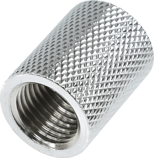 Alphacool 17047 HF Belső Menetes Csatlakozó Adapter G1/4" anya - G1/4 anya - Króm