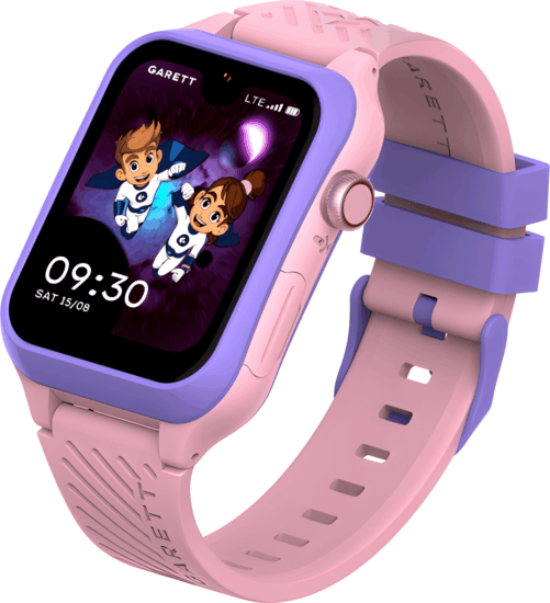 Garett Kids Essa 2 4G AMOLED GPS Gyerek Okosóra - Rózsaszín