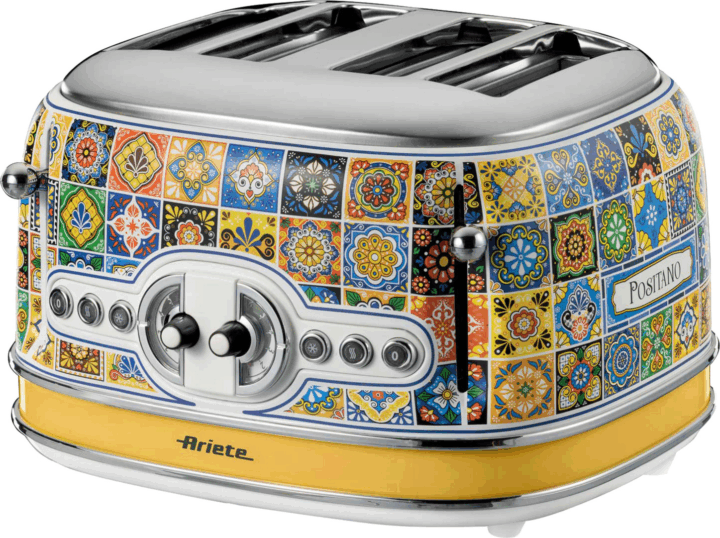 Ariete 0156PO 4 Szeletes Kenyérpirító 1600W - Mintás Ariete 0156PO 4 Szeletes Kenyérpirító 1600W - Mintás