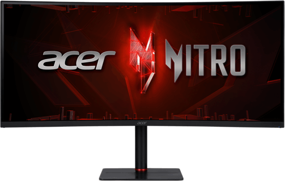 Acer 34" XV345CURX0bmiipphx NITRO 21:9 UWQHD VA LED Ívelt Gaming Monitor - Fekete