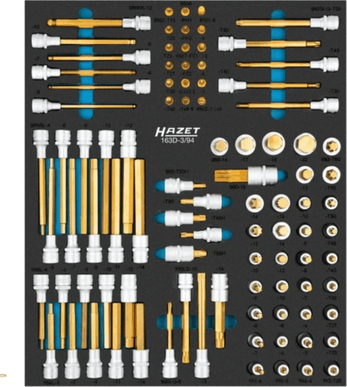 Hazet 163D-3/94 Csavarhúzó és dugókulcs készlet (94 db / csomag) Hazet 163D-3/94 Csavarhúzó és dugókulcs készlet (94 db / csomag)