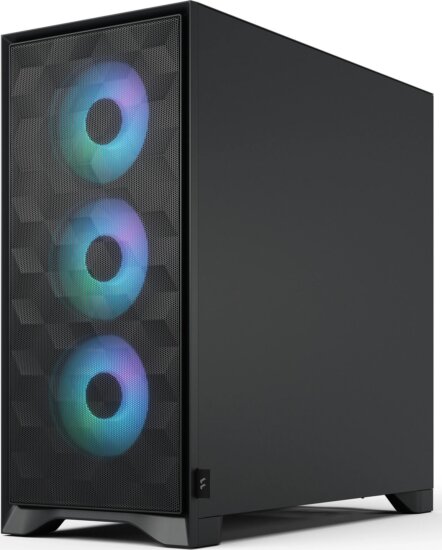 Fractal Design Pop 2 Air TG RGB Midi Torony Számítógépház + 3db 120mm Ventilátor - Fekete Fractal Design Pop 2 Air TG RGB Midi Torony Számítógépház + 3db 120mm Ventilátor - Fekete