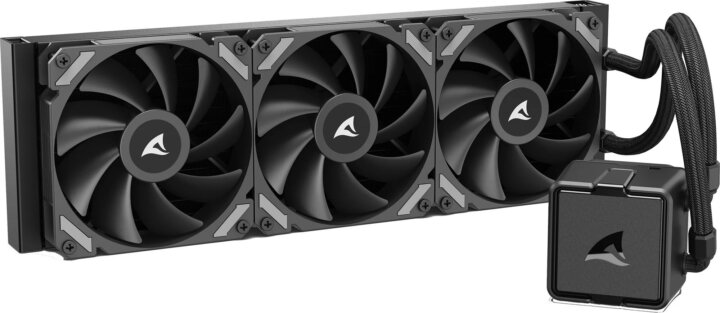 Sharkoon S40 360mm ARGB All In One Univerzális CPU Vízhűtés - Fekete