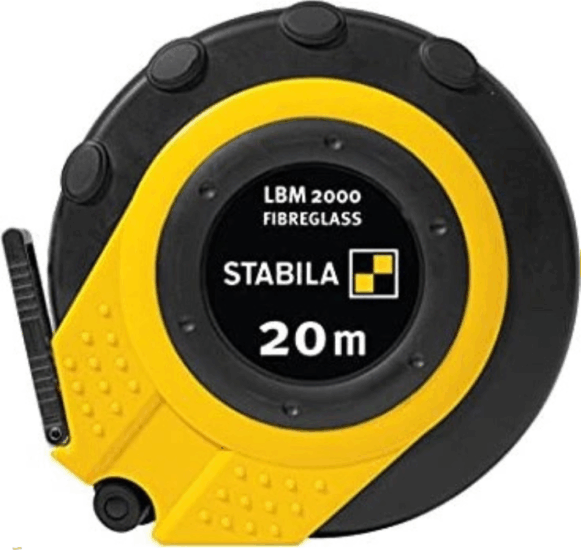 Stabila 19654 Üvegszálas erősítésű Mérőszalag 20m