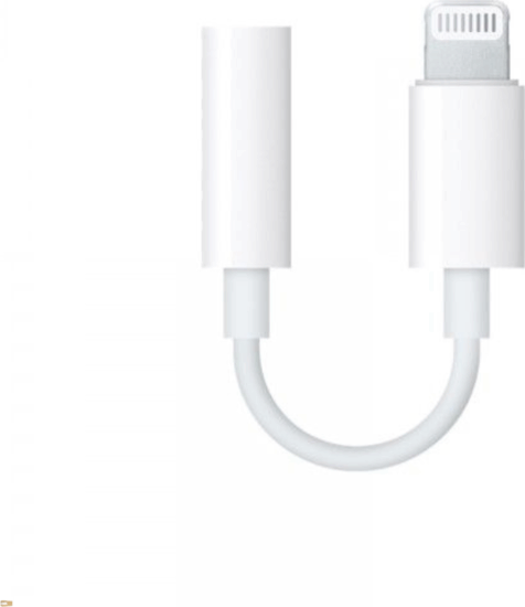 Apple MMX62ZM/A-BULK Lightning apa - 3.5mm Jack anya Átalakító adapter - Fehér