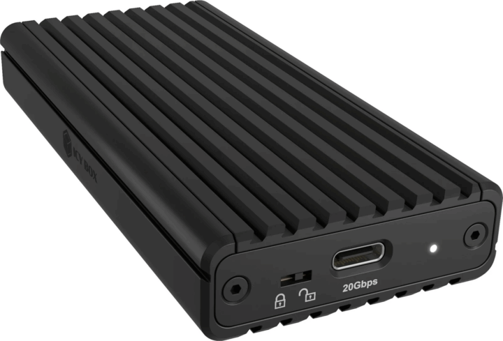 ICY BOX IB-1917M-C32a USB-C 3.2 Külső M.2 NVMe SSD Ház - Fekete