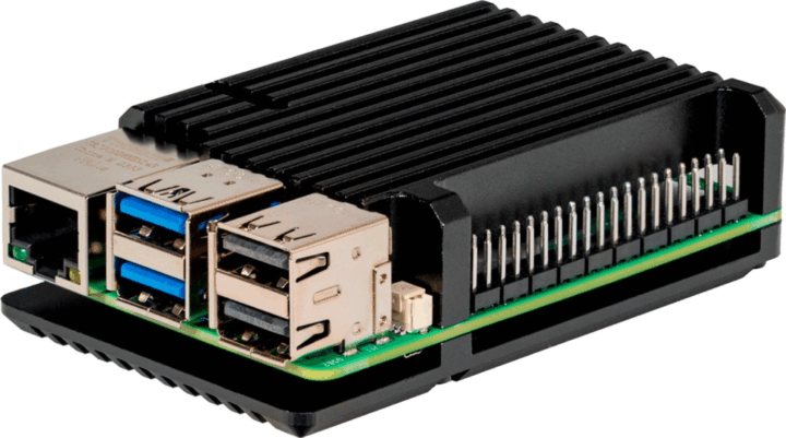 Joy-IT RB-ALUCASEP5-07 Alumínium Raspberry Pi 5 ház - Fekete Joy-IT RB-ALUCASEP5-07 Alumínium Raspberry Pi 5 ház - Fekete