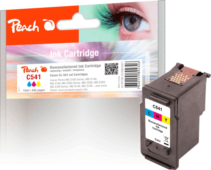 Peach PI100-157 (Canon CL-541C) Utángyártott tintapatron 10ml - Tri-color