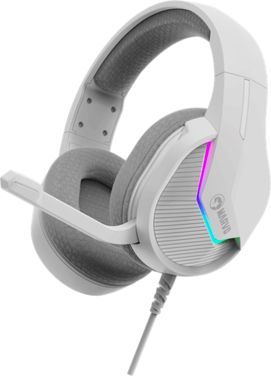 Marvo H8618 WH Vezetékes USB-A RGB Gamer Fejhallgató Headset - Fehér