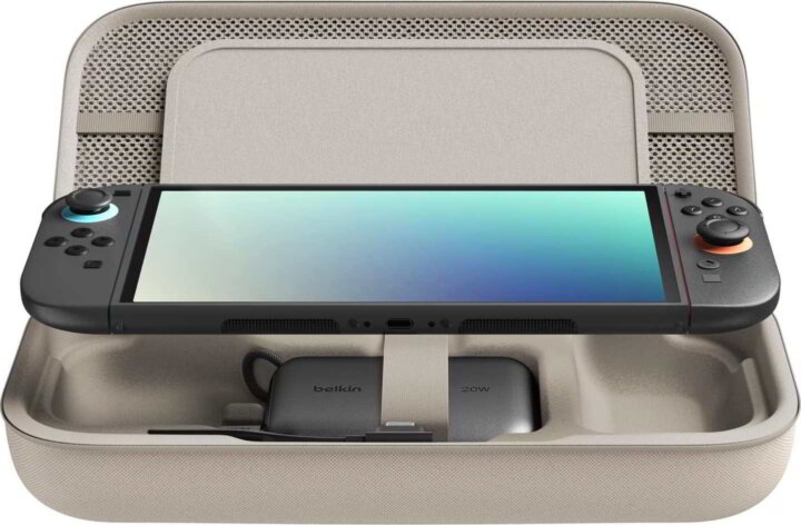 Belkin ENA001HQSA-V2 Nintendo Switch 2 Töltőtok + Powerbank 10000mAh - Bézs