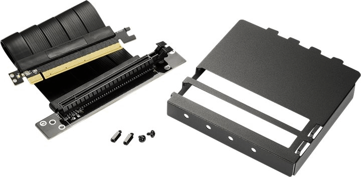 Sharkoon PCIe 4.0 x16 Riser Kábel 11.5 cm - Fekete