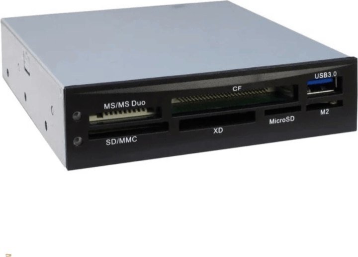 Inter-Tech 88884054 14-in-1 Belső 3.5" kártyaolvasó - Fekete