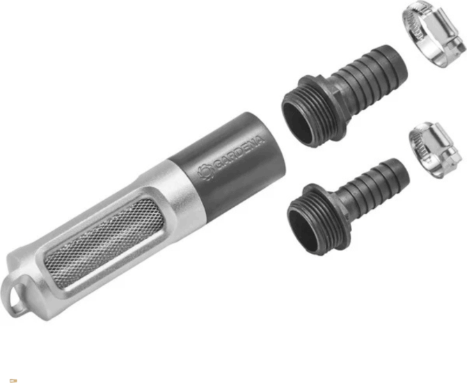 Gardena 09093-20 Fém szívószűrő visszafolyásgátlóval 19 és 25mm tömlőkhöz Gardena 09093-20 Fém szívószűrő visszafolyásgátlóval 19 és 25mm tömlőkhöz