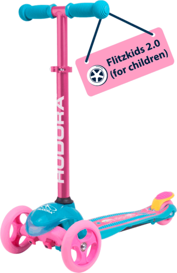Hudora 11054 Flitzkids 2.0 3 Kerekű Gyerek Roller - Rózsaszín