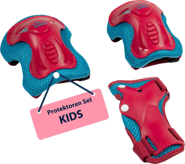 Hudora 83046 Csukló- Könyök- és Térdvédő Készlet Gyerekeknek