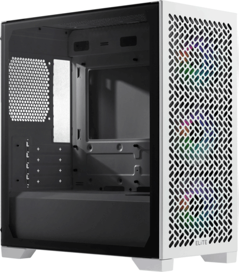 Cooler Master Elite 302 Mini Torony Számítógépház + 3db 120mm ventilátor - Fehér