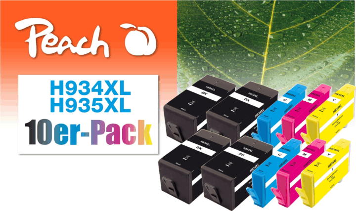Peach PI300-688 (935XL) Utángyártott Tintapatron készlet - Tri color + Fekete