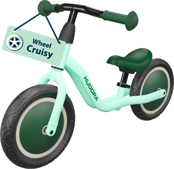 Hudora 10922 Wheel Cruisy Gyerek Futóbicikli 10" - Zöld