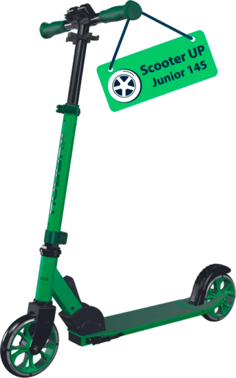 Hudora 14470 Scooter UP Junior 145 2-Kerekű Gyerek Roller - Zöld