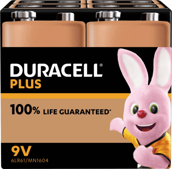 Duracell MN1604 Plus Alkaline Laposelem 9V (4db / csomag)