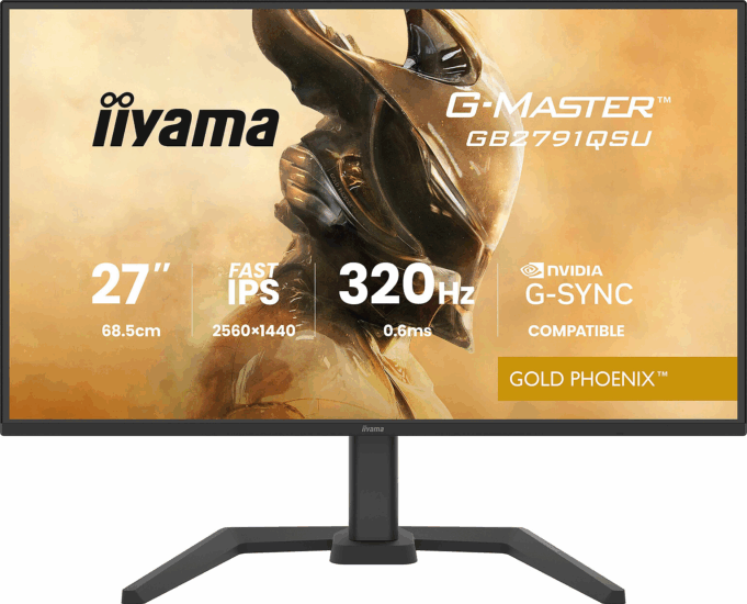 iiyama 27" GB2791QSU-B1 16:9 WQHD IPS LED Gaming Monitor - Fekete