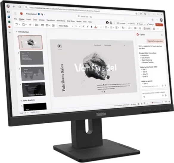 Lenovo 21.5" 64C9MAT6EU 16:9 FullHD IPS Monitor - Fekete Lenovo 21.5" 64C9MAT6EU 16:9 FullHD IPS Monitor - Fekete