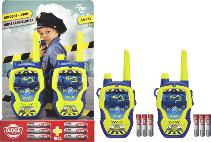 Dickie Toys 2 darabos Rendőrségi Walkie Talkie - Sárga/Kék Dickie Toys 2 darabos Rendőrségi Walkie Talkie - Sárga/Kék