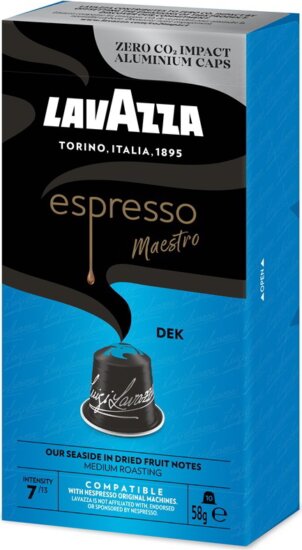Lavazza Decaffeina Nespresso kompatibilis koffeinmentes kapszula 10 db