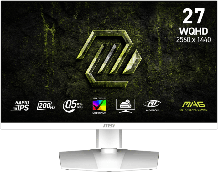 MSI 27" 274QRFW E20 16:9 WQHD Rapid IPS LED Gaming Monitor - Fehér