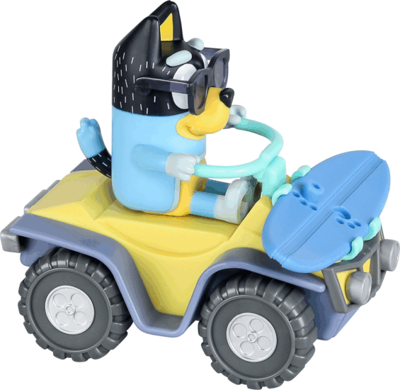 Moose Toys Bluey Strand Quad Béuey figurával játékszett