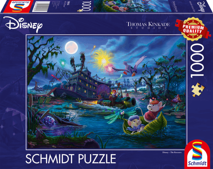 Schmidt Spiele Thomas Kinkade Studios Disney A megmentők 1000 darabos puzzle