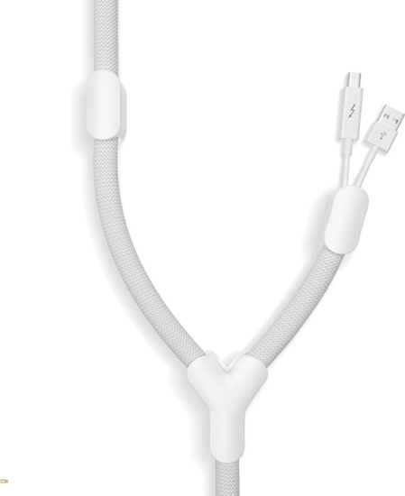 Bluelounge BLUSB-WH Felcipzárazható kábelrendező 3m - fehér Bluelounge BLUSB-WH Felcipzárazható kábelrendező 3m - fehér