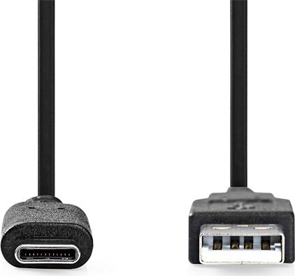 Nedis CCGL61650BK10 USB-A Apa - USB-C 3.2 Gen Adat és Töltőkábel 60W 1m - Fekete Nedis CCGL61650BK10 USB-A Apa - USB-C 3.2 Gen Adat és Töltőkábel 60W 1m - Fekete